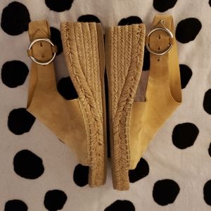 Rag & bone New York tan suede wedges size 8.5